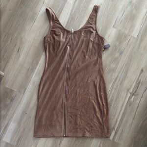Tan Mini Dress